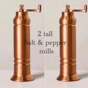 Hearth and hand with Magnolia-Tall & Tall Salt and Pepper Crank Grinder Copper